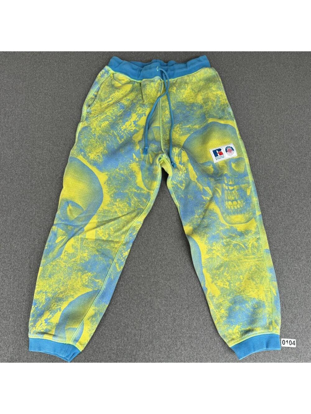 Russell Athletic Men's Multi and Yellow Joggers-tracksuit